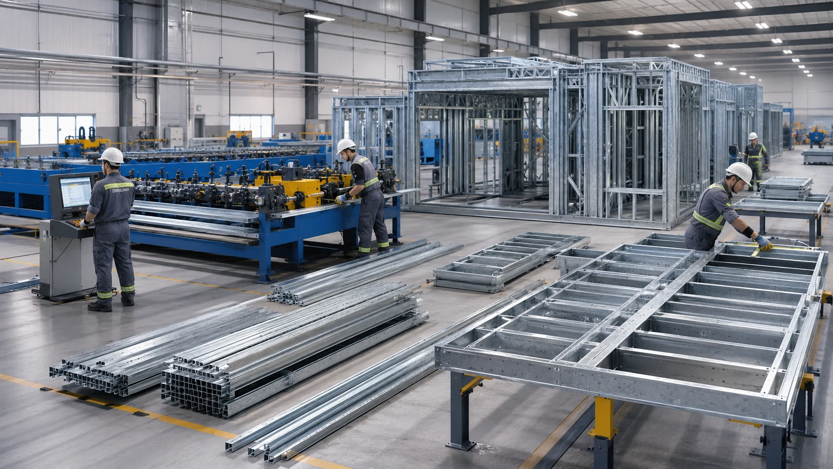 Fabricação da estrutura Steel Frame